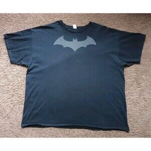 Y2K DC Comics Batman T-Shirt Men's 3XL Black Short Sleeve